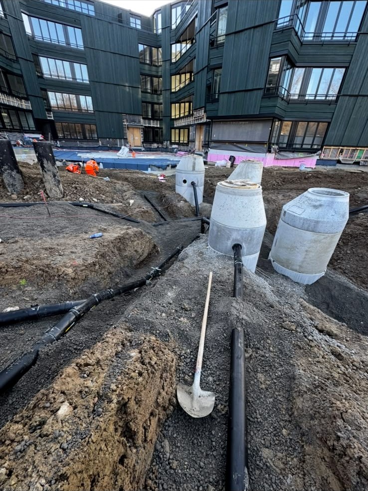 Leitungsverlegung im Aussenbereich